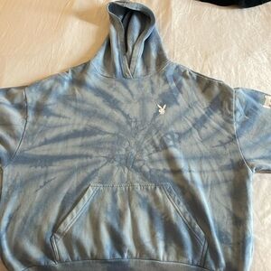 Light blue tie-dye Playboy Hoodie from Pacsun in size medium.